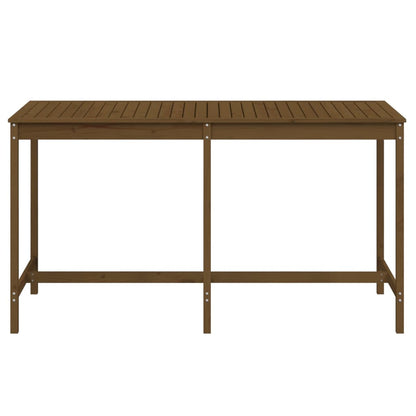 Garden Table Honey Brown 203.5x90x110 cm Solid Wood Pine