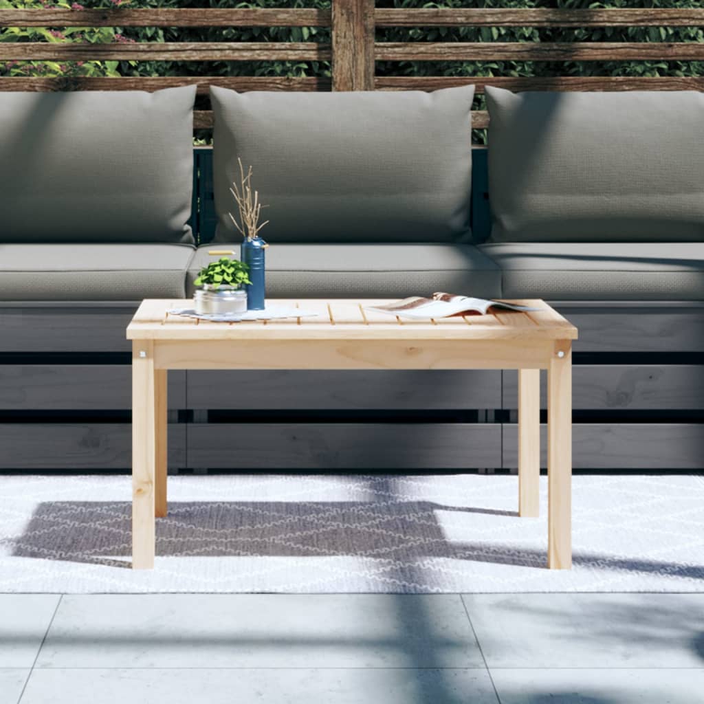 Garden Table 82.5x50.5x45 cm Solid Wood Pine