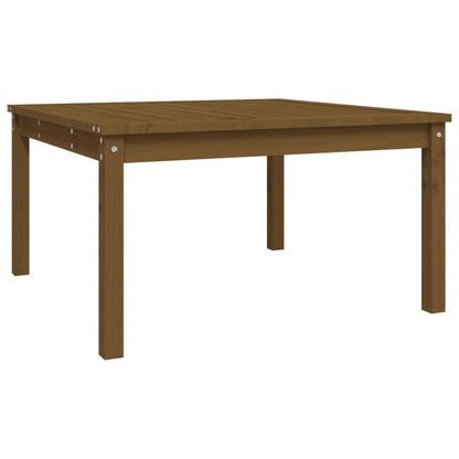 Garden Table Honey Brown 82.5x82.5x45 cm Solid Wood Pine