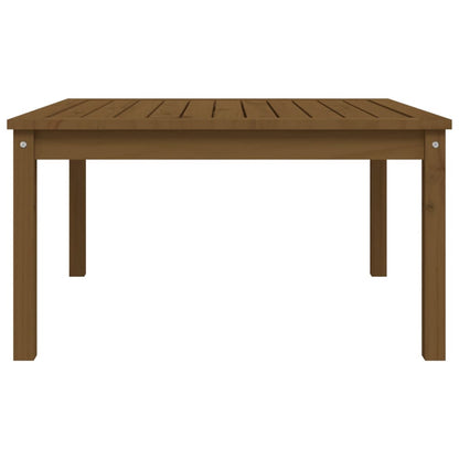 Garden Table Honey Brown 82.5x82.5x45 cm Solid Wood Pine