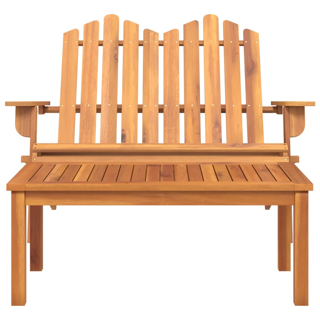 2 Piece Adirondack Garden Lounge Set Solid Wood Acacia