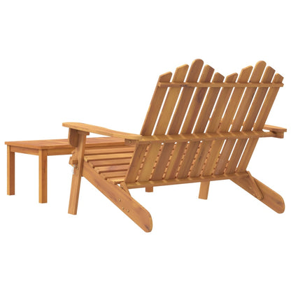 2 Piece Adirondack Garden Lounge Set Solid Wood Acacia