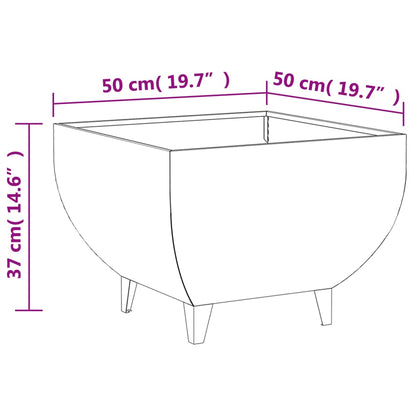 Fire Pit 50x50x37 cm Corten Steel