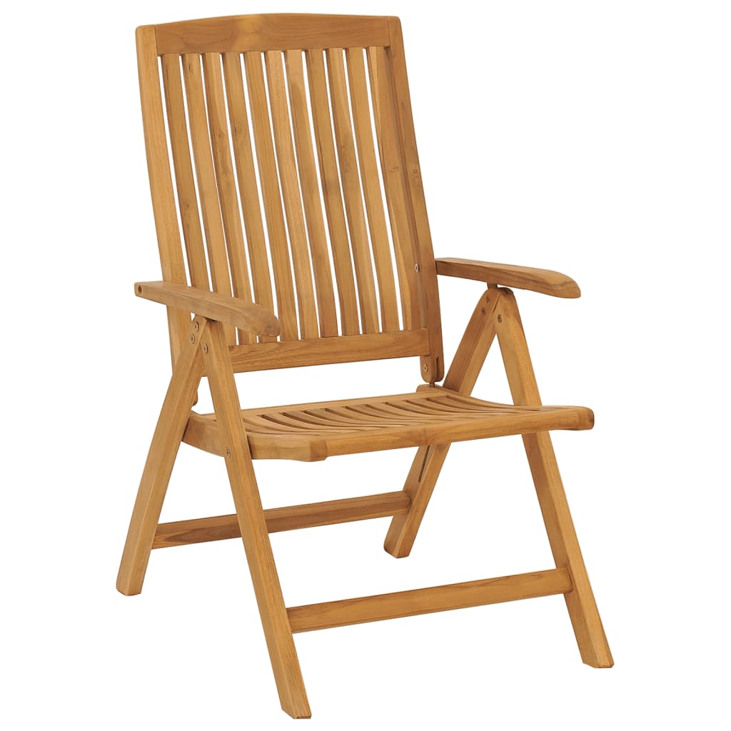 Reclining Garden Chairs 4 pcs Solid Wood Teak