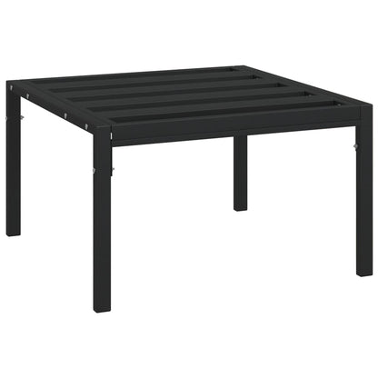 Garden Coffee Table Black 60x60x35 cm Steel