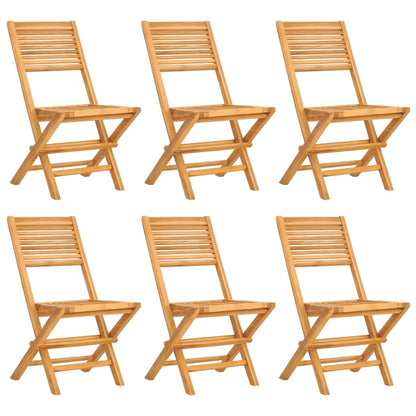 Folding Garden Chairs 6 pcs 47x62x90 cm Solid Wood Teak