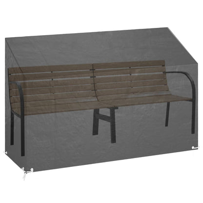 Garden Bench Covers 2 pcs 8 Eyelets 190x70x70/88 cm Polyethylene