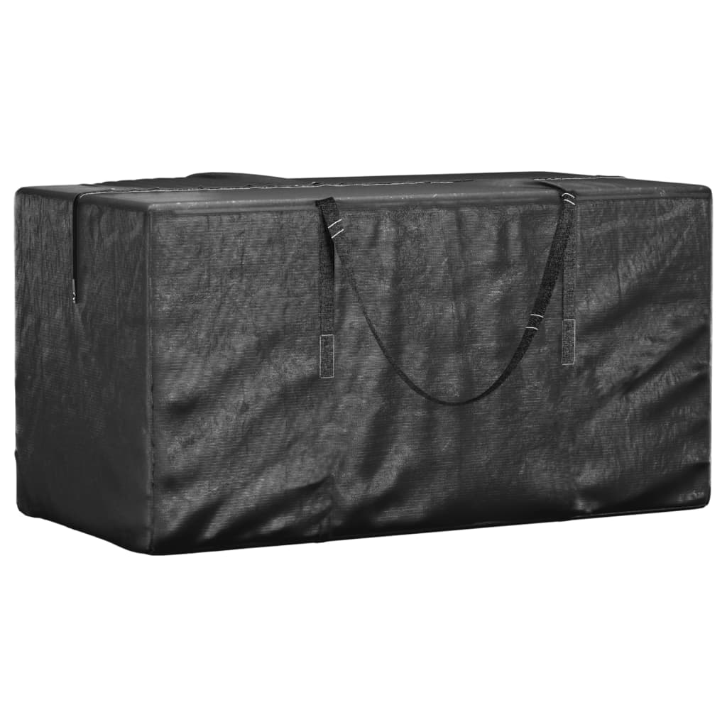 Garden Cushion Storage Bags 2 pcs Black 150x75x75 cm Polyethylene