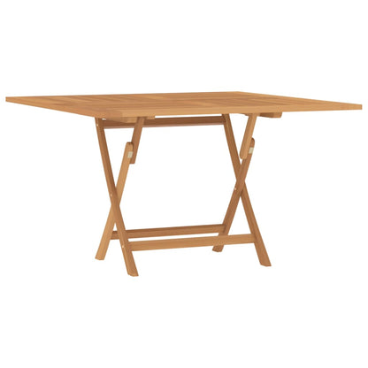 Folding Garden Table 120x120x75 cm Solid Wood Teak