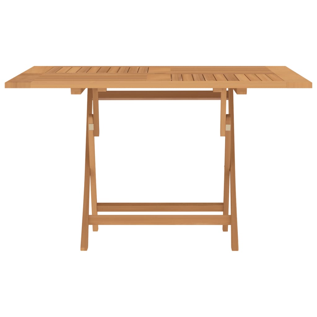 Folding Garden Table 120x120x75 cm Solid Wood Teak