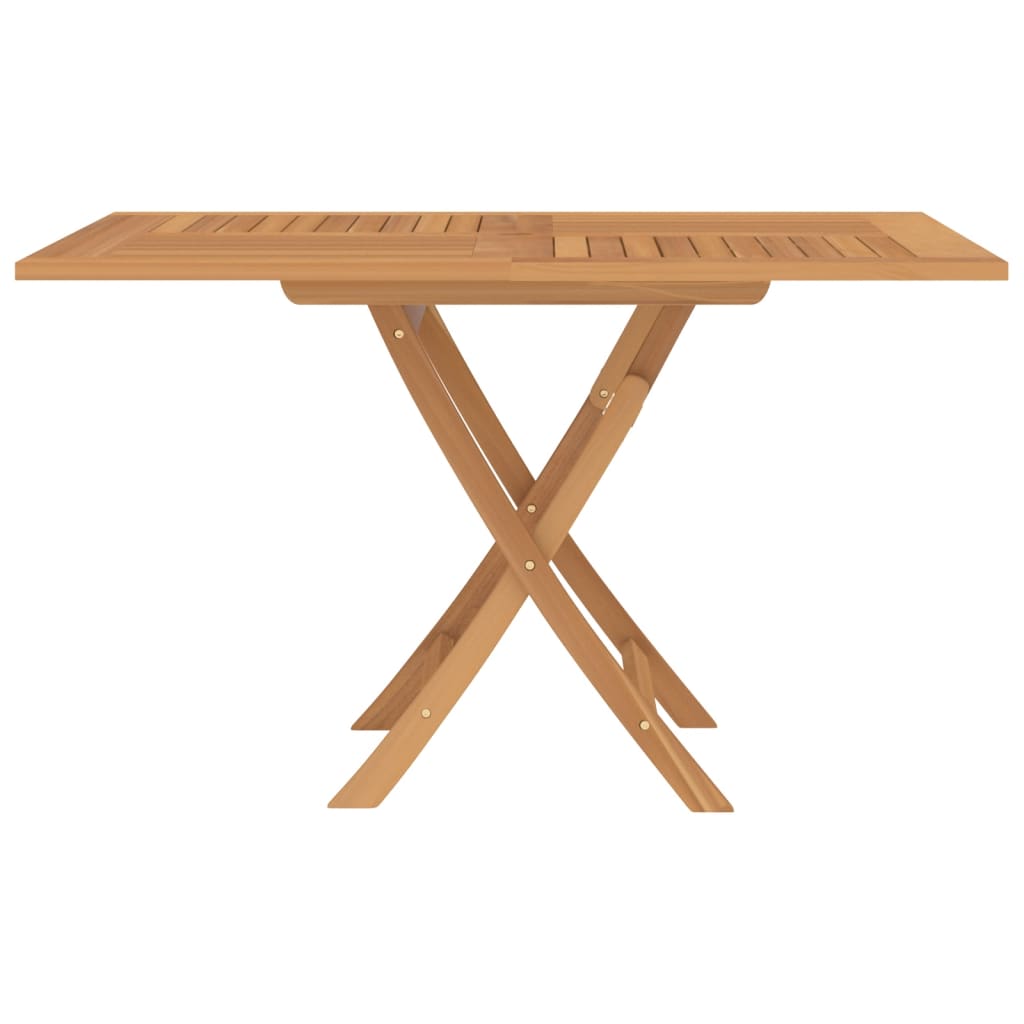 Folding Garden Table 120x120x75 cm Solid Wood Teak