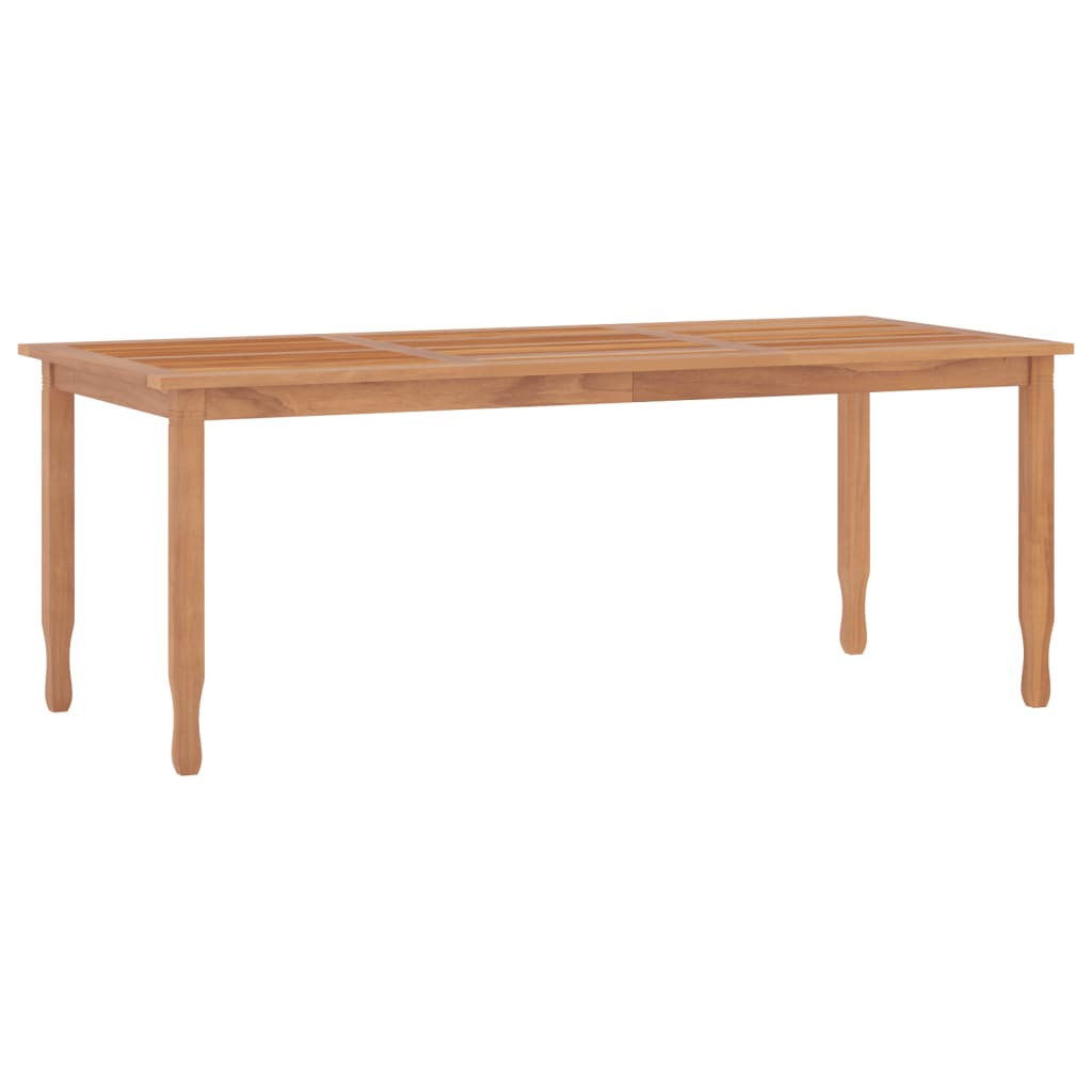 Garden Dining Table 200x90x75 cm Solid Wood Teak