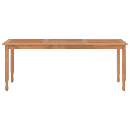 Garden Dining Table 200x90x75 cm Solid Wood Teak