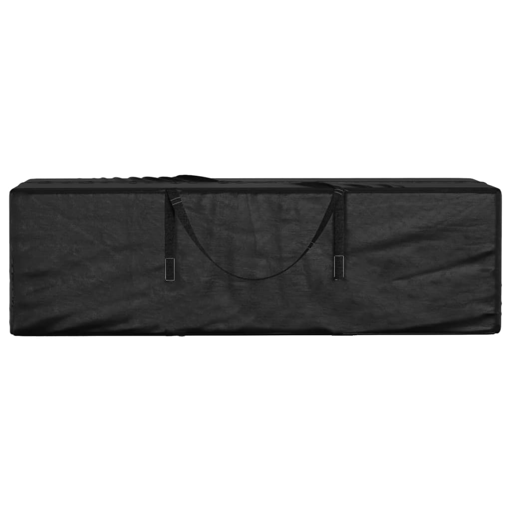 Garden Cushion Storage Bag Black 135x40x55 cm Polyethylene