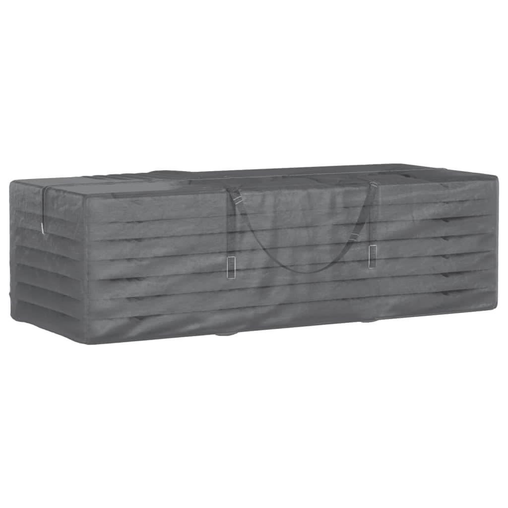 Garden Cushion Storage Bag Black 135x40x55 cm Polyethylene