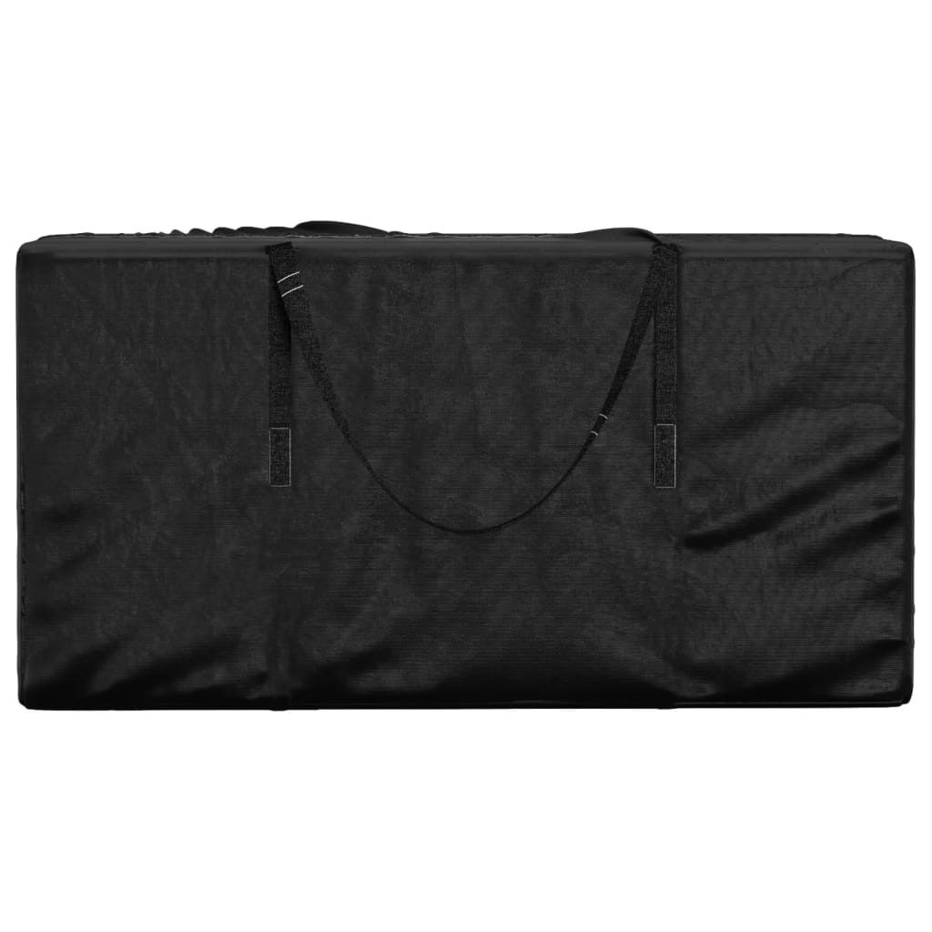 Garden Cushion Storage Bag Black 150x75x75 cm Polyethylene