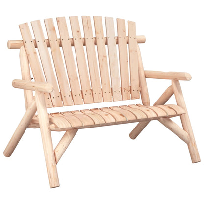 2-Seater Garden Bench 119x85x98 cm Solid Wood Spruce