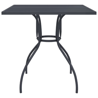 Garden Table Anthracite 80x80x72.5 cm Steel Mesh