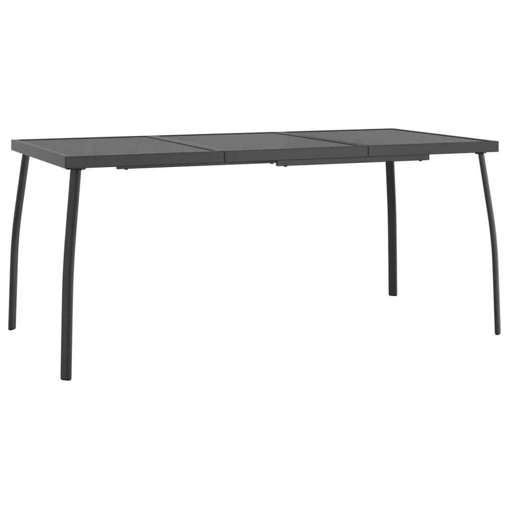 Garden Table Anthracite 165x80x72 cm Steel Mesh