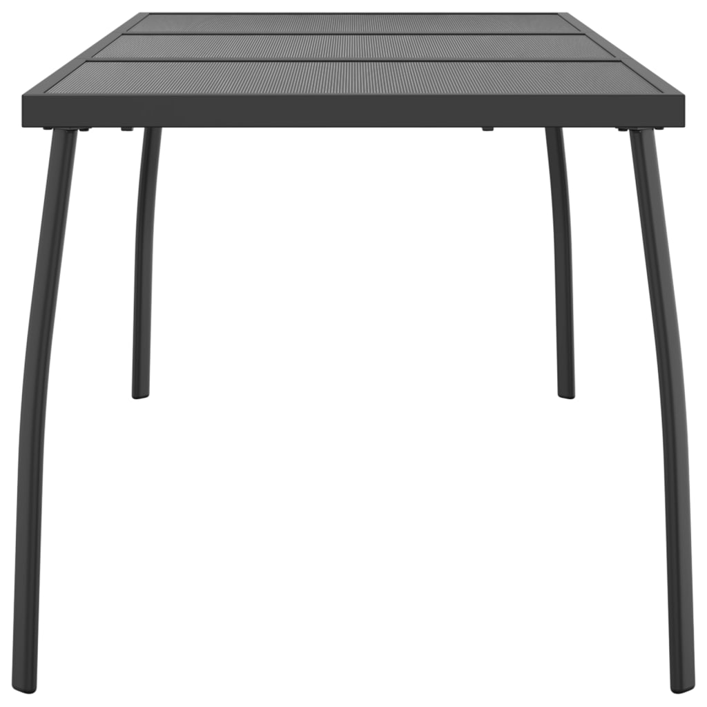 Garden Table Anthracite 165x80x72 cm Steel Mesh