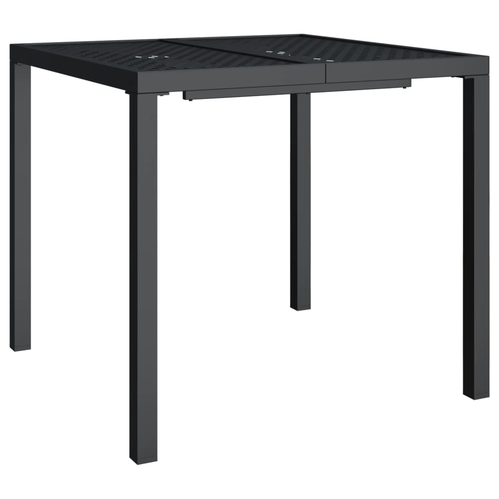 Garden Table Anthracite 80x80x72 cm Steel