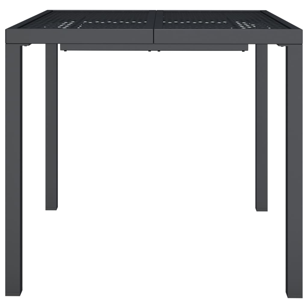 Garden Table Anthracite 80x80x72 cm Steel