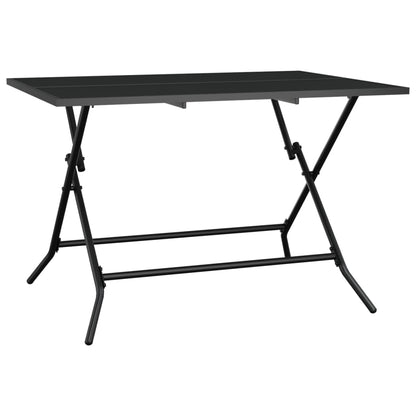 Folding Garden Table Anthracite 110x80x72 cm Steel Mesh