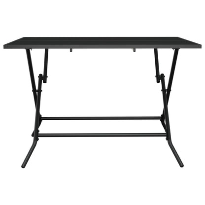 Folding Garden Table Anthracite 110x80x72 cm Steel Mesh