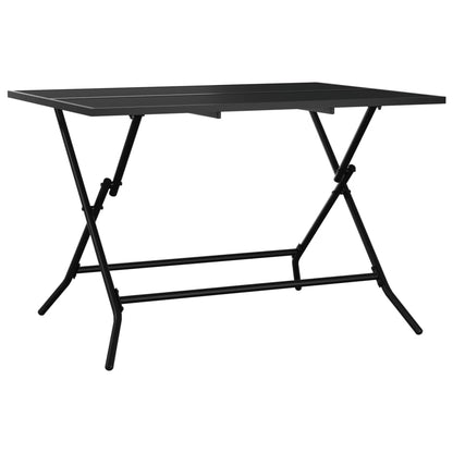 Folding Garden Table Anthracite 110x80x72 cm Steel Mesh