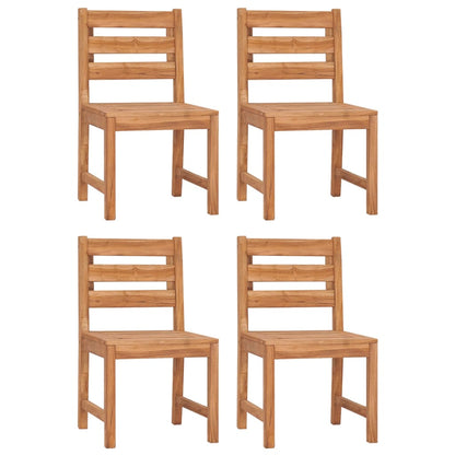 Garden Chairs 4 pcs Solid Wood Teak