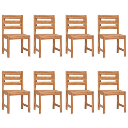 Garden Chairs 8 pcs Solid Wood Teak