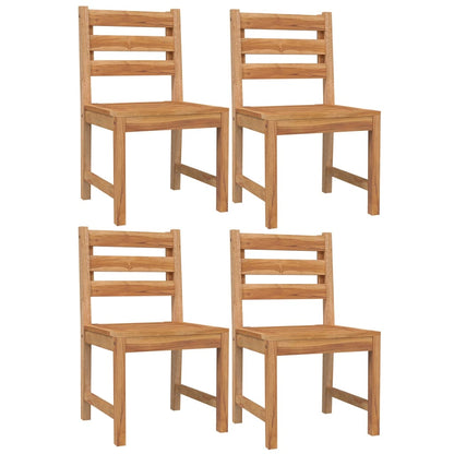 5 Piece Garden Dining Set Solid Wood Teak