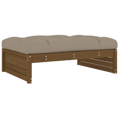 Garden Footstool Honey Brown 120x80 cm Solid Wood Pine