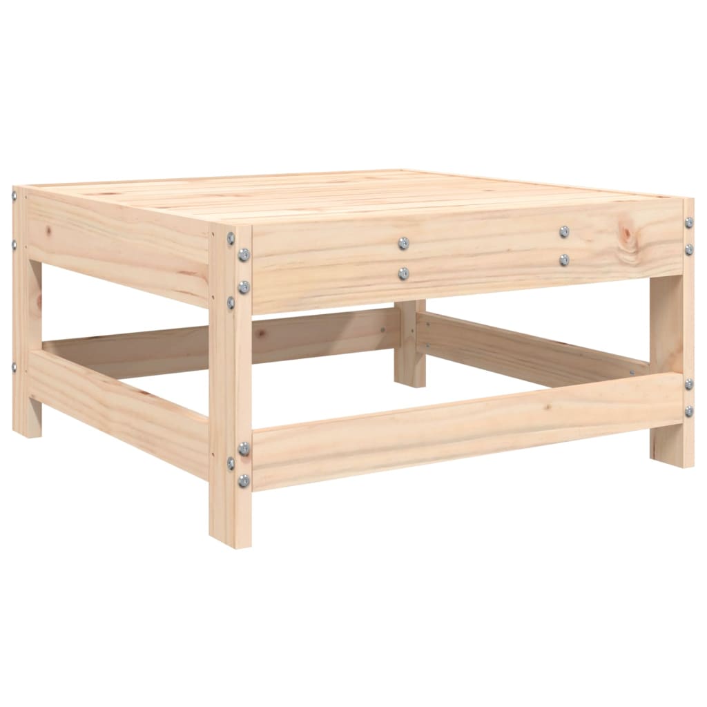 Garden Footstool Solid Wood Pine