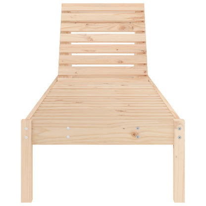 Sun Lounger 199.5x60x74 cm Solid Wood Pine