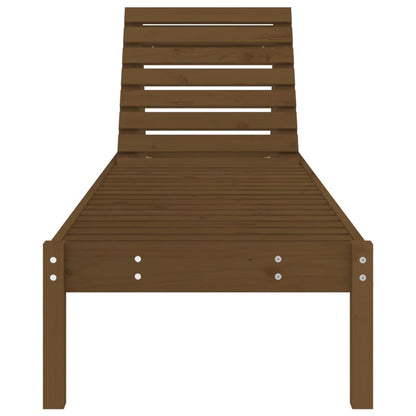 Sun Loungers 2 pcs Honey Brown 199.5x60x74 cm Solid Wood Pine