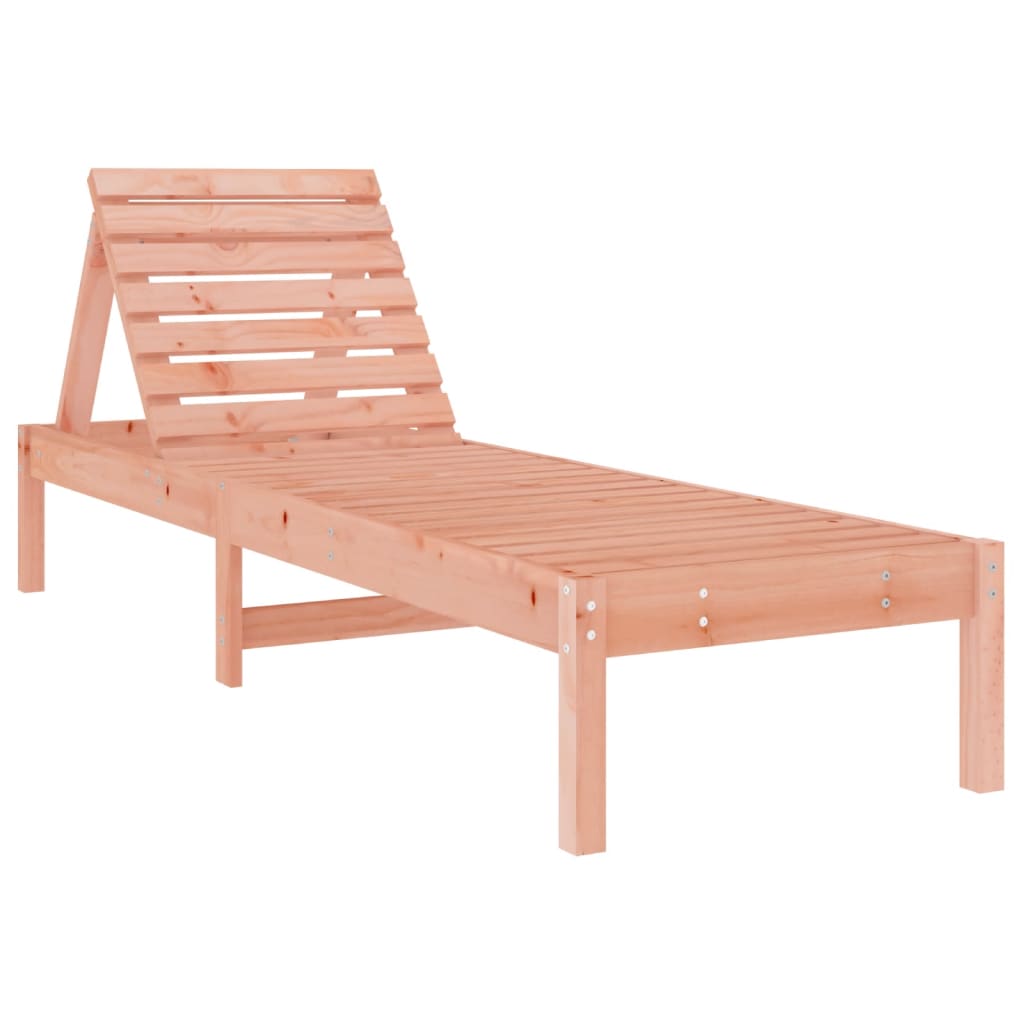 Sun Lounger 199.5x60x74 cm Solid Wood Douglas