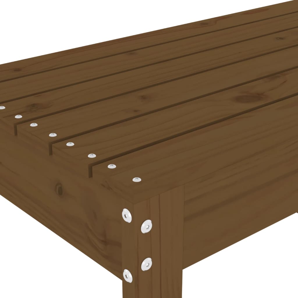 Garden Bench Honey Brown 80x38x45 cm Solid Wood Pine