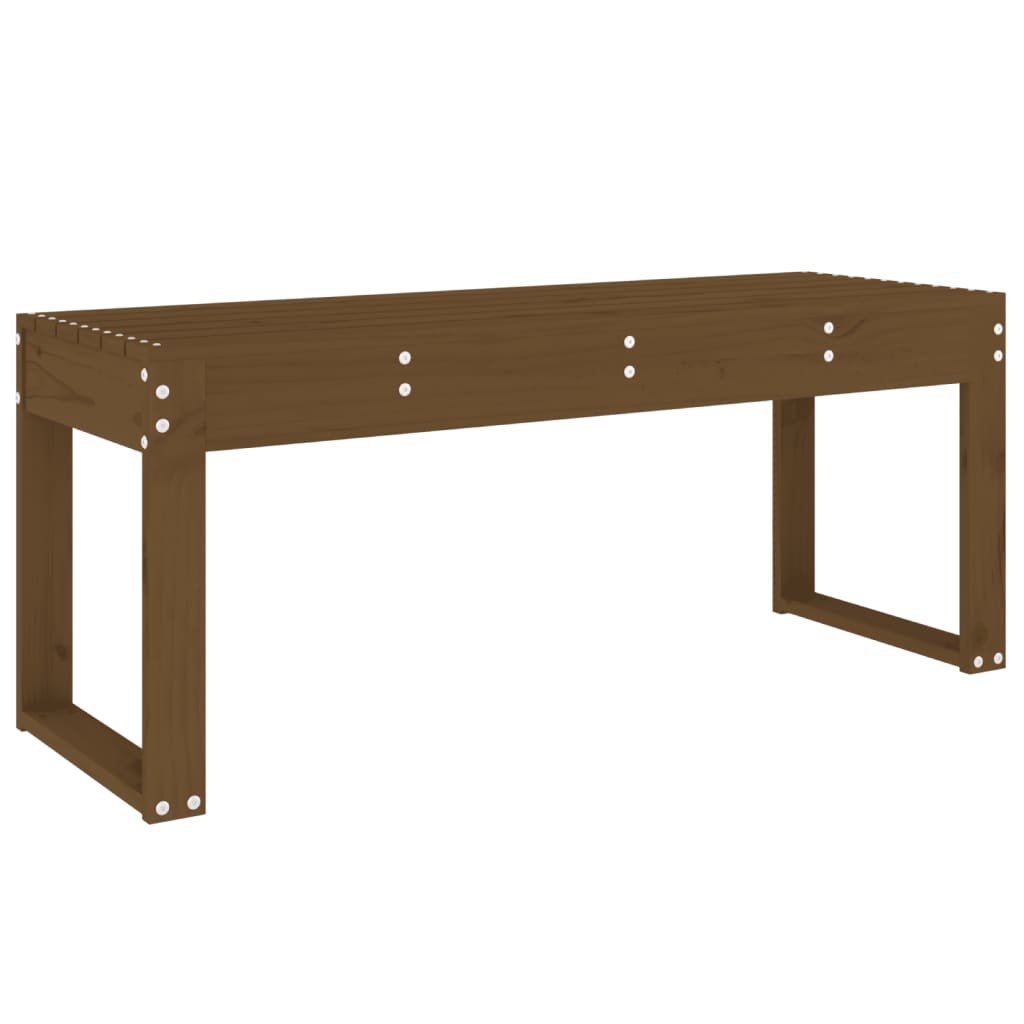 Garden Bench Honey Brown 110x38x45 cm Solid Wood Pine