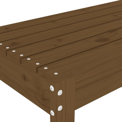 Garden Bench Honey Brown 110x38x45 cm Solid Wood Pine