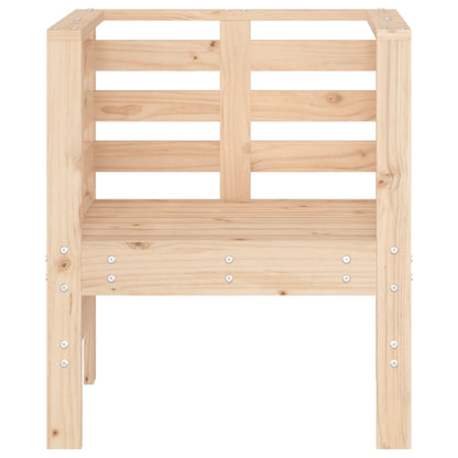 Garden Chairs 2 pcs 61.5x53x71 cm Solid Wood Pine