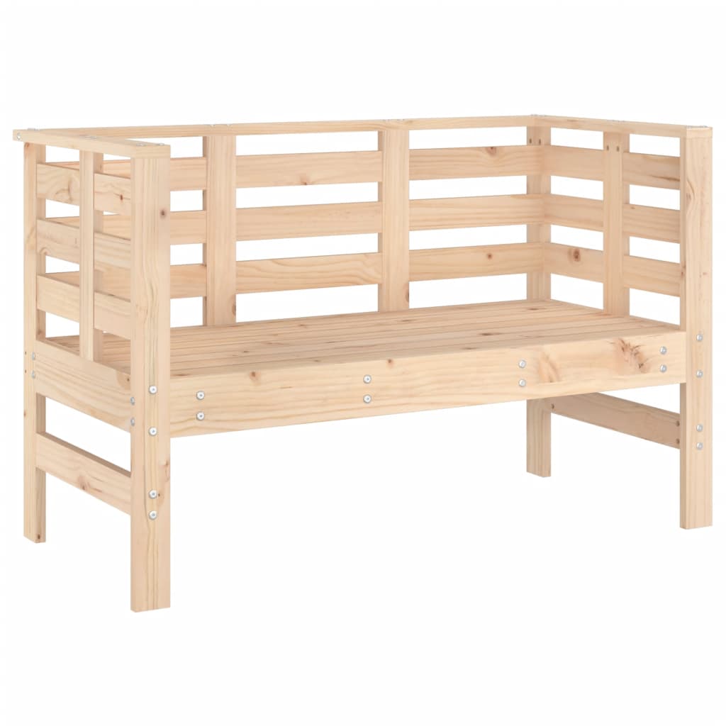 Garden Bench 111.5x53x71 cm Solid Wood Pine