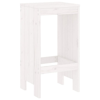 Bar Stools 2 pcs White 40x36x75 cm Solid Wood Pine