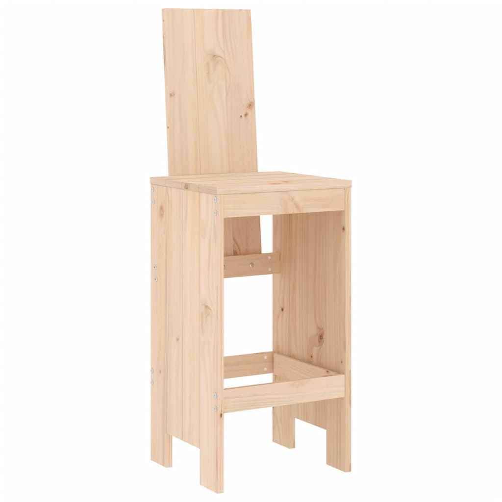 Bar Stools 2 pcs 40x42x120 cm Solid Wood Pine