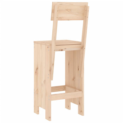 Bar Stools 2 pcs 40x48.5x115.5 cm Solid Wood Pine