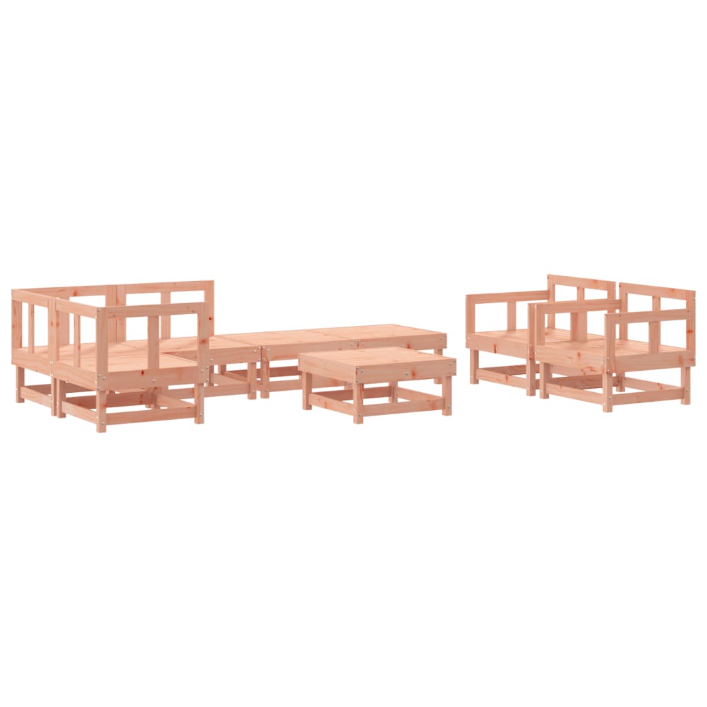 8 Piece Garden Lounge Set Solid Wood Douglas