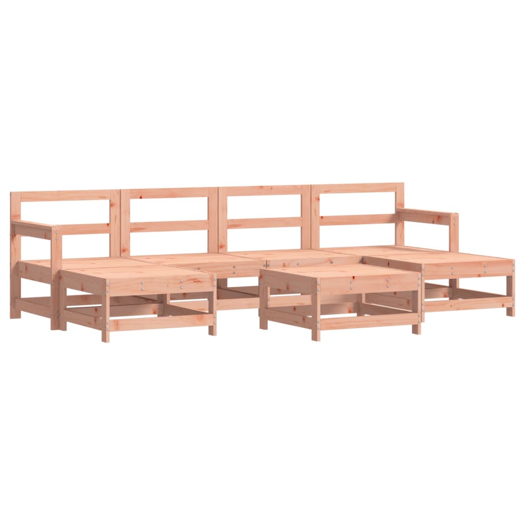 7 Piece Garden Lounge Set Solid Wood Douglas