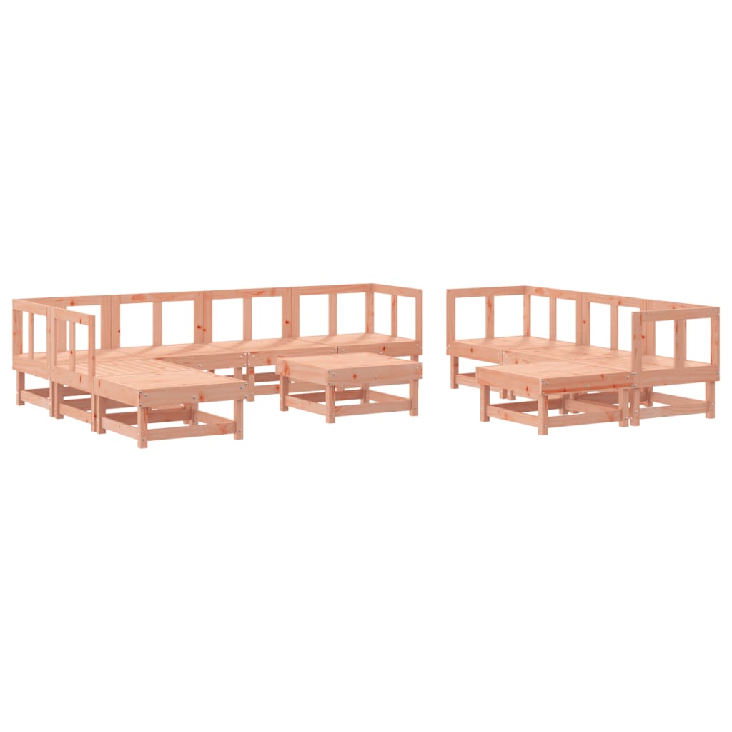 11 Piece Garden Lounge Set Solid Wood Douglas