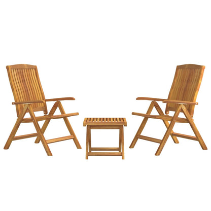 3 Piece Garden Lounge Set Solid Wood Teak