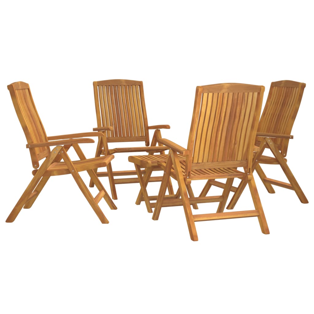 5 Piece Garden Lounge Set Solid Wood Teak